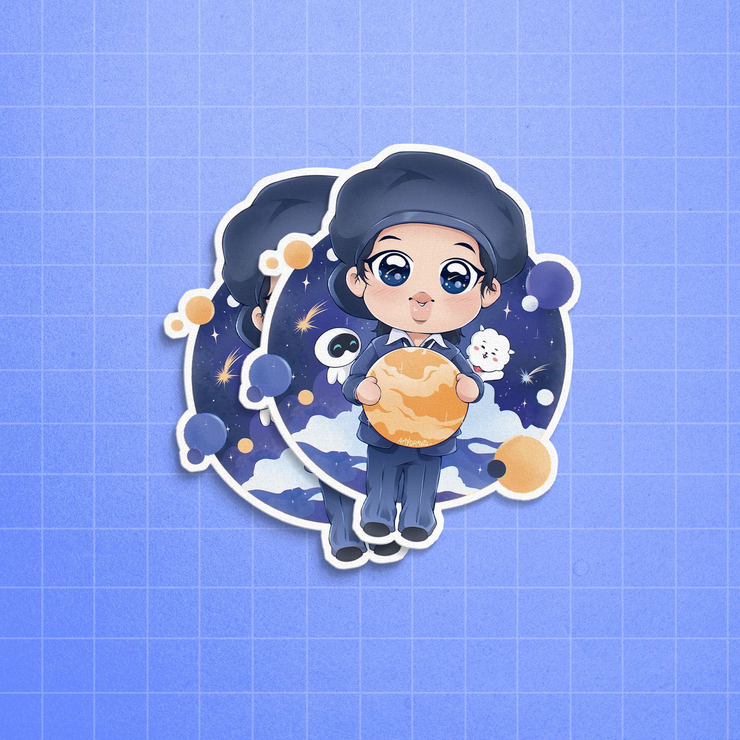 JIN LITTLE ASTRONAUT STICKER