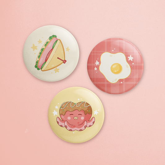 Button Pin Set - So Yummy!